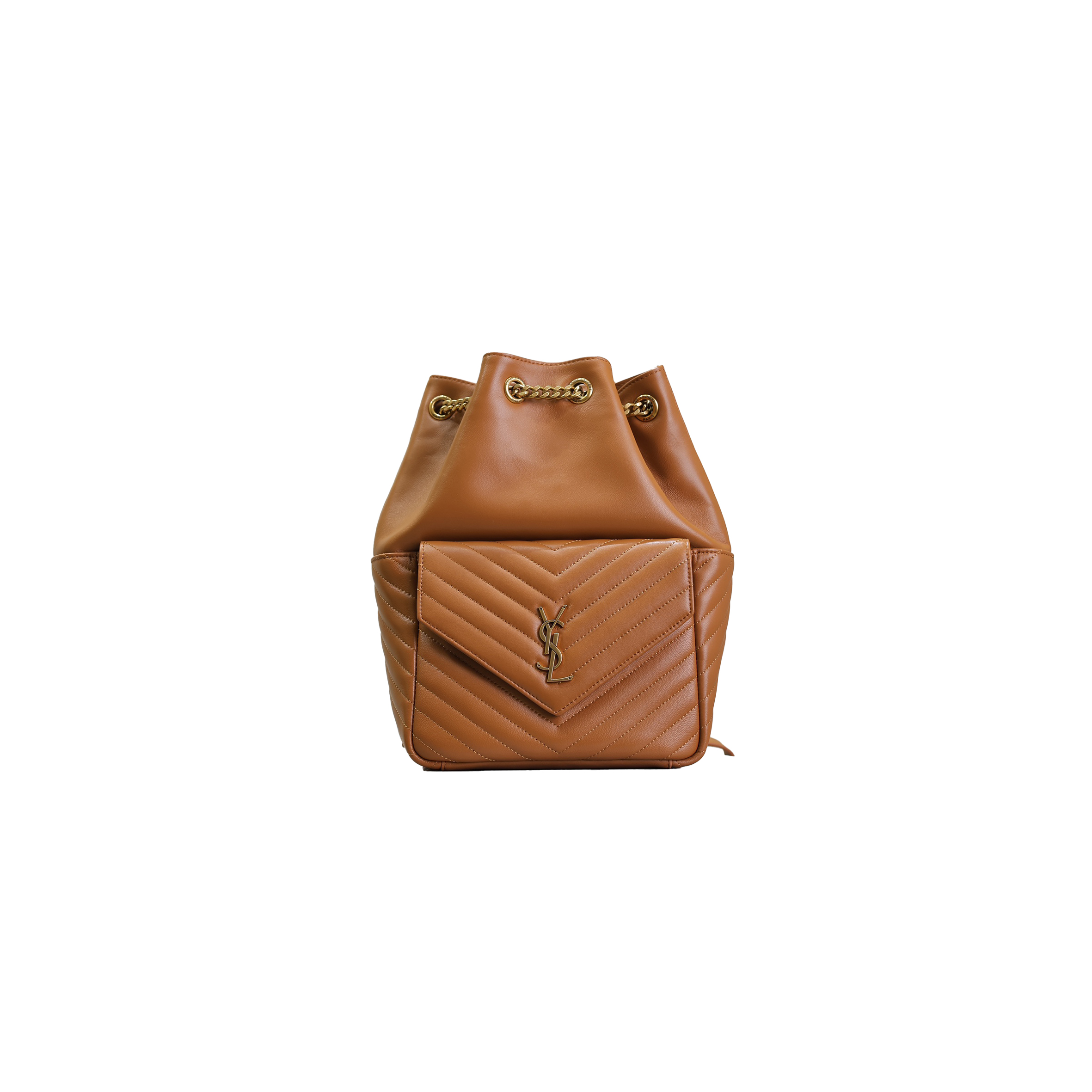YSL JOE MINI BUCKET BAG IN QUILTED LAMBSKIN 7016311EL079607 (22*29*15cm)